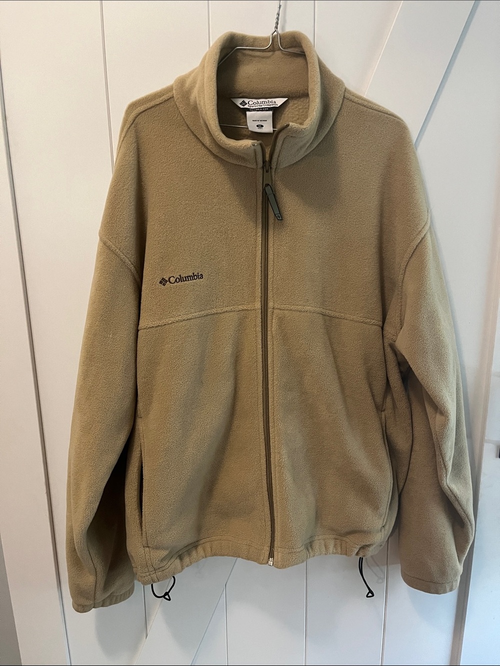 Columbia Men's Olive Tan Full-Zip Fleece Jacket
